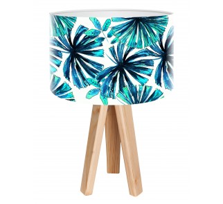 Egzotyczna lampa biurkowa MacoDesign Niebieska palma