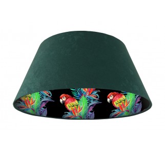 Lampa wisząca zielona Wielki Dzwon MacoDesign Egzotyczna papuga