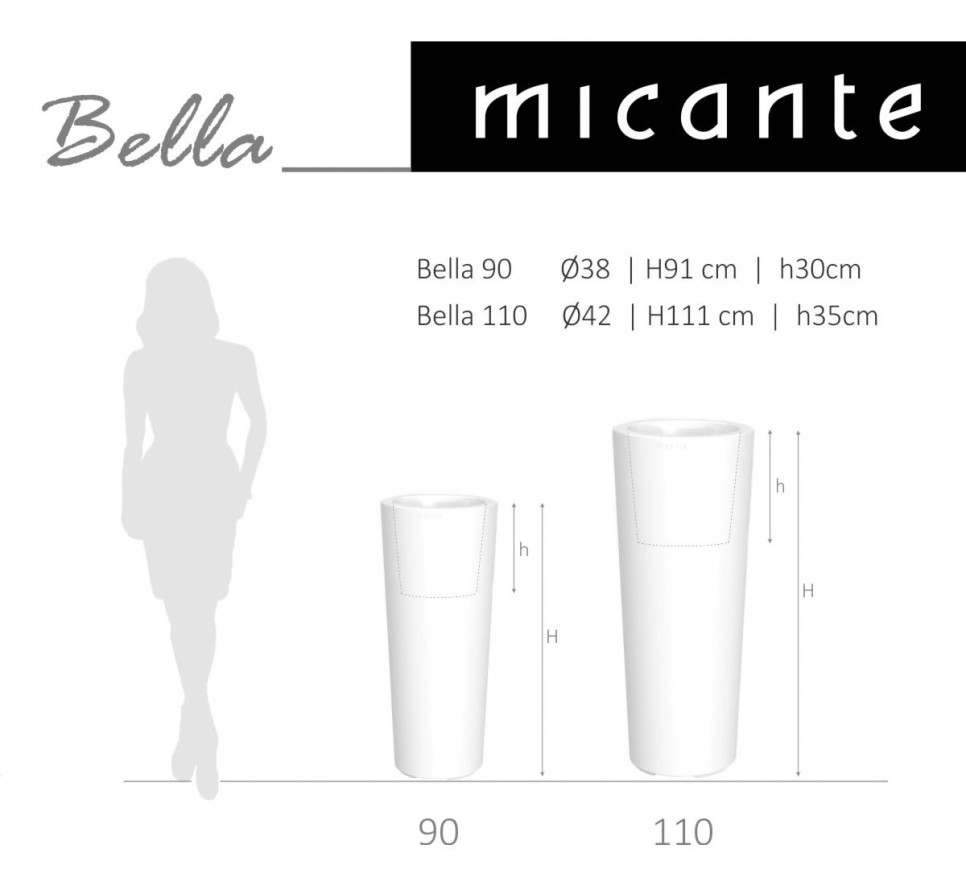 Donica Bella Basic | H 90cm