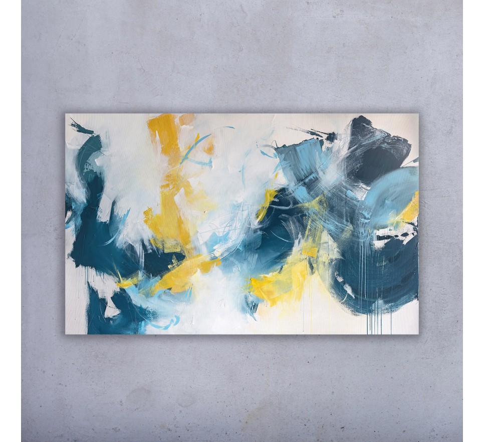 Druk na płótnie "Przygoda w chmurach" 70x120 cm - obraz abstrakcyjny