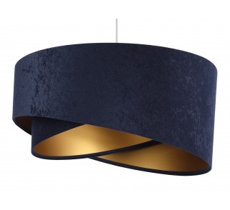 Nowoczesna lampa wisząca MacoDesign Granatowo-złota