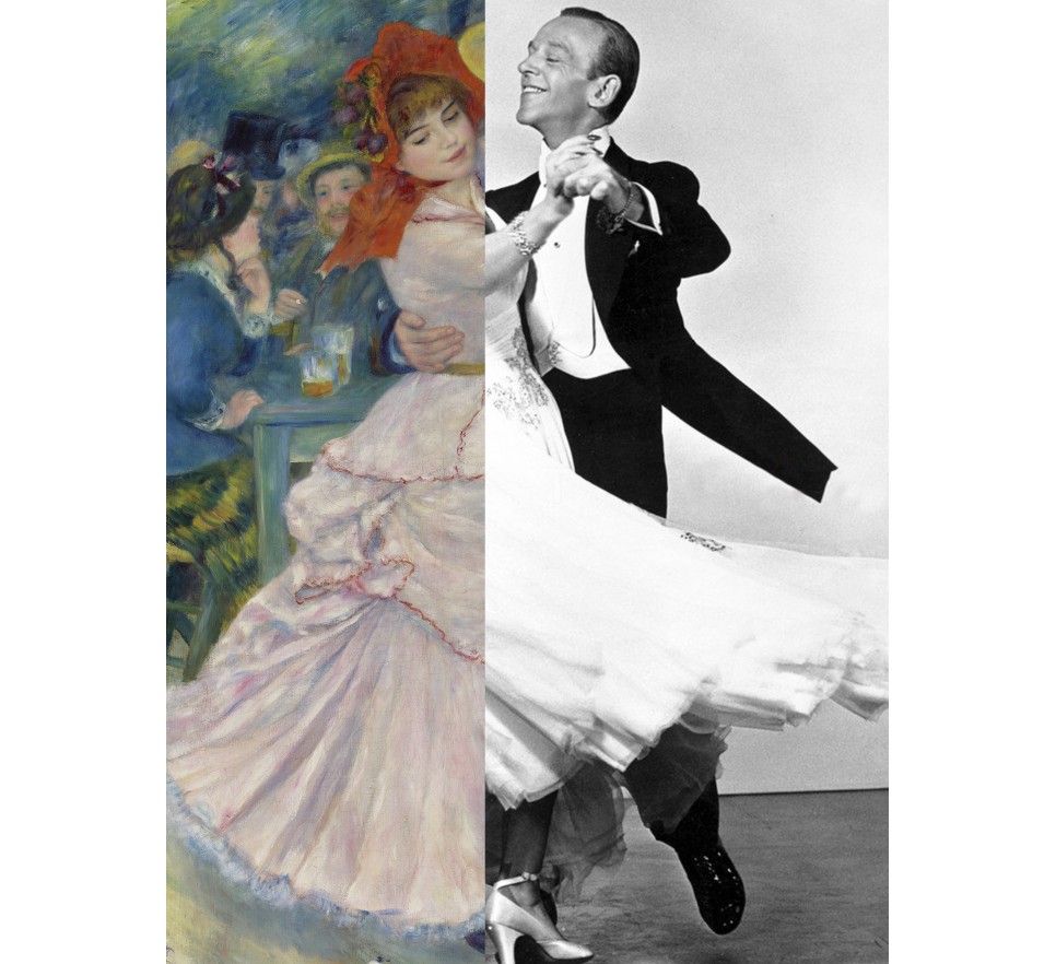 Renoir's Dance at Bougival & Fred Astaire (with Ginger Rogers) 