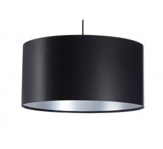 Lateksowa lampa wisząca Macodesign Moon czarno srebrna z kolekcji Glamour