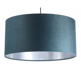 Aksamitna lampa wisząca Macodesign Sun niebiesko-srebrna z kolekcji Glamour