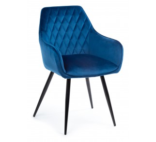 Krzesło Sametti Black Dark Blue