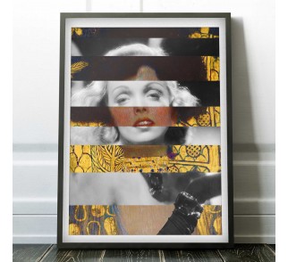 Klimt's Judith and the Head of Holofernes & Marlene Dietrich na płótnie i plakat