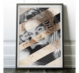Klimt's Judith and the Head of Holofernes & Marlene Dietrich na płótnie i plakat