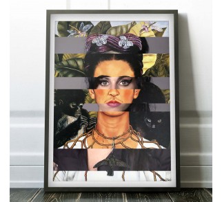 Frida's Self Portrait with Thorn Necklace & Amy Winehouse na plakat