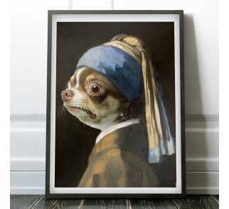 Chihuahua with a Pearl Earring