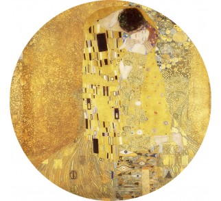Tapeta z secesyjnym obrazem Gustava Klimta "Pocałunek"