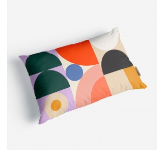 Poduszka dekoracyjna w geometryczne wzory - Bauhaus