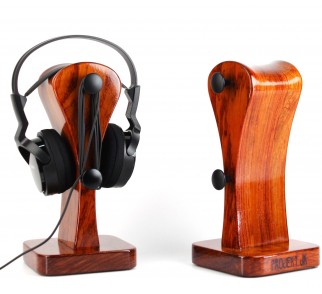 Ekskluzywny stojak na słuchawki "IT 09 - Exclusive". Drewno bubinga. Wykonane ręcznie