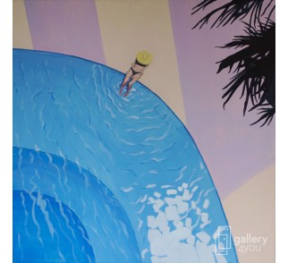 Relaksujący obraz fine art print Pooltime Pawła Świątek