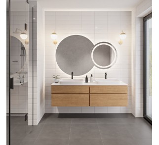 Zestaw luster łazienkowych z podświetleniem - ASTERIA LED
