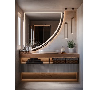 Zestaw luster łazienkowych z podświetleniem - ASTERIA LED