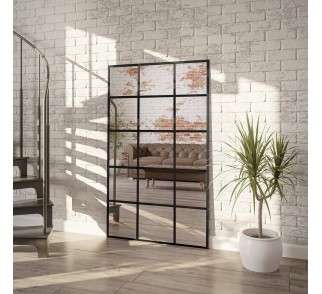Lustro loft ze szprosami - 6 KWATER - kolor ramy do wyboru