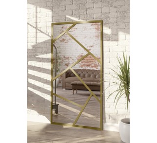 Lustro loft ze szprosami - 6 KWATER - kolor ramy do wyboru