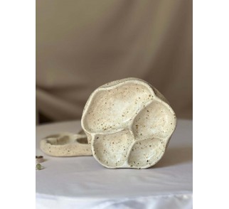 Ceramiczna podstawka/paleta z czterema przegrodami