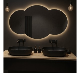 Zestaw luster łazienkowych z podświetleniem - ASTERIA LED