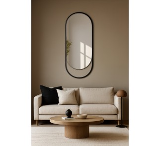 Siedmiokątne lustro w okrągłej ramie - HEPTO Siedmiokątne lustro w okrągłej ramie - HEPTO