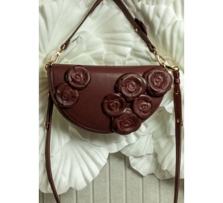 Kopertówka z kwiatkami 3D