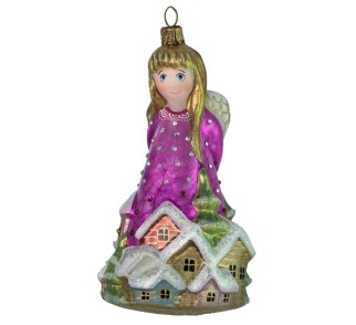 Anioł miasto jubilerski różowy Anioł miasto jubilerski różowy