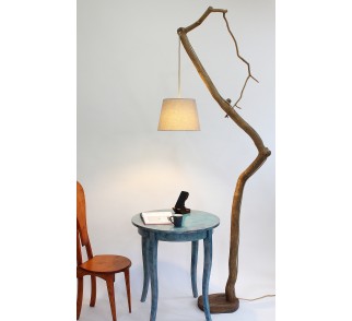 Lampa podłogowa z gałęzi dębowej -96-
