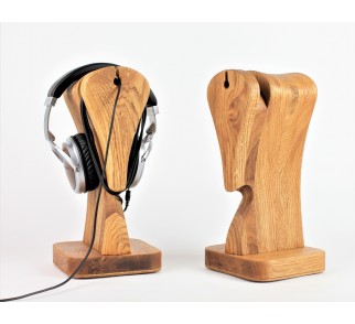 Stojak na słuchawki "Gambit IV", złoty dąb, Polski dąb