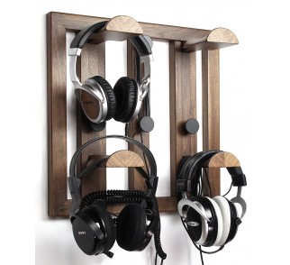Wieszak ścienny na 4 pary słuchawek "Quartet". Organizer na kable od słuchawek.