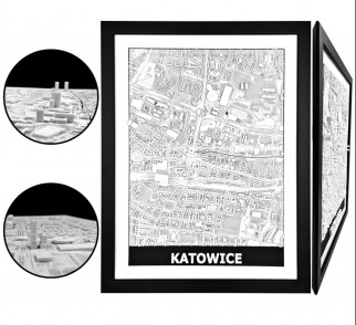 Obraz 3D - Katowice - 3DCT