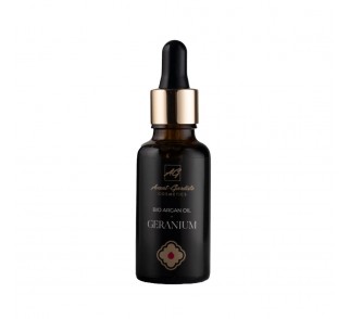 Bio olej arganowy z naturalnym wyciągiem z geranium, 10 ml